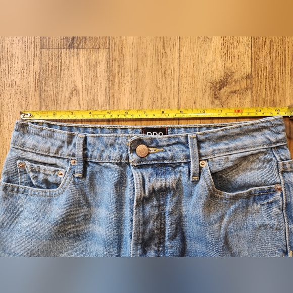 BDG Urban Outfitters Denim Blue Jeans Size 27 High Rise Wide Leg Button Fly - Picture 7 of 10